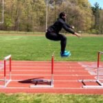 A male athlete doing Plyometric Exercises